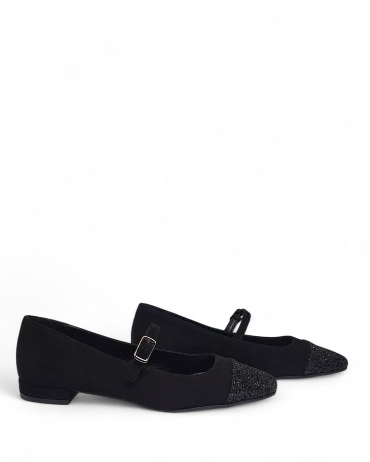 Ballerina Laura  Camoscio Nero