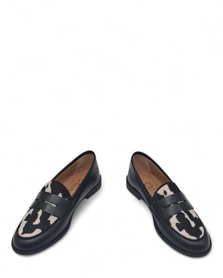 Mocassino Manal in Pelle  Anticata / Cavallino Mucca