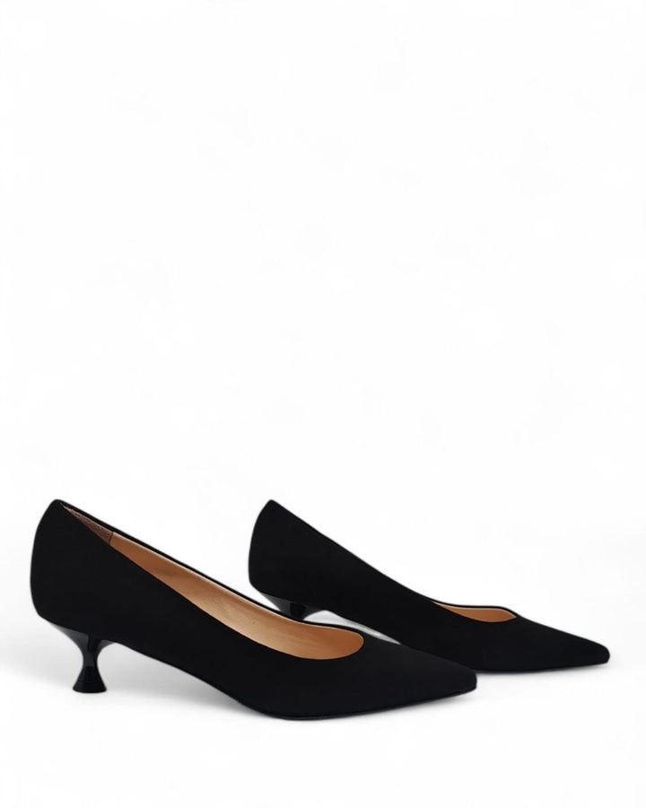 Décolleté Lara Camoscio  Nero