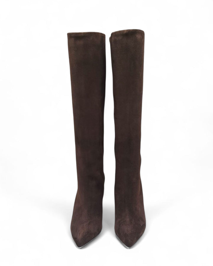 Stivali tubolare Giulia Camoscio  Testa di Moro