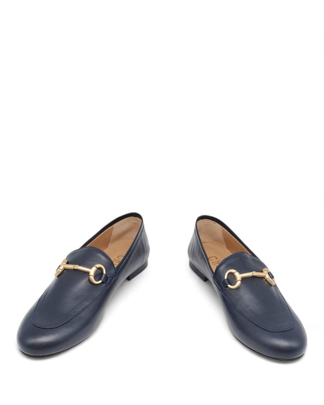 Mocassino PELLE BLU+Morsetto