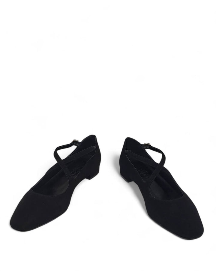 Ballerina Juliette  Camoscio  Nero