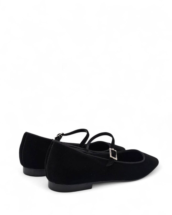 Mary Jane Silvia Velluto Nero