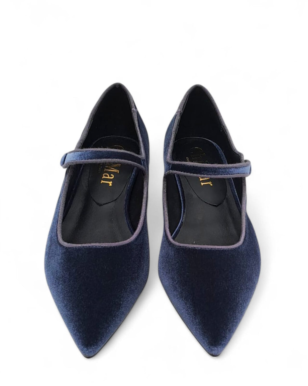 Mary Jane Madrid Velluto Indaco