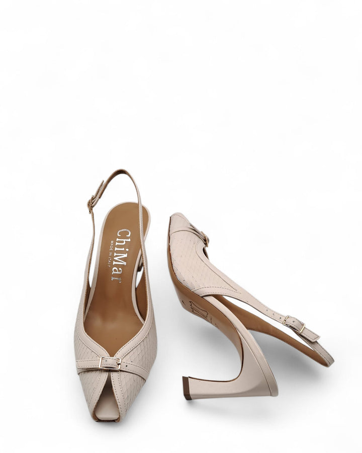 Slingback Jasmine Pelle Milk