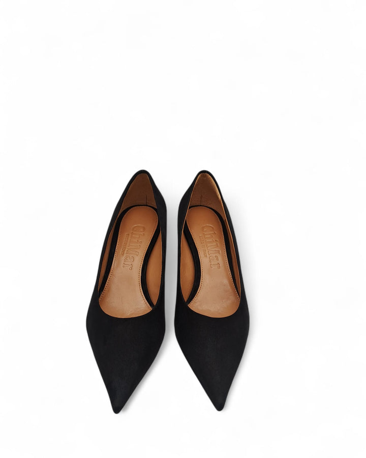 Décolleté Lecce  Camoscio  Nero