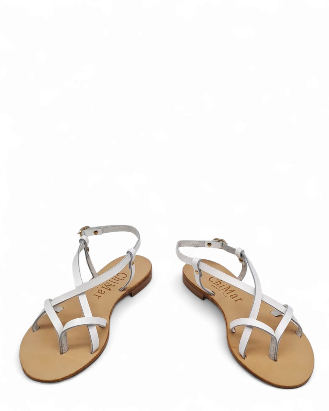 Sandalo Onda Ragno  Vacchetta bianco