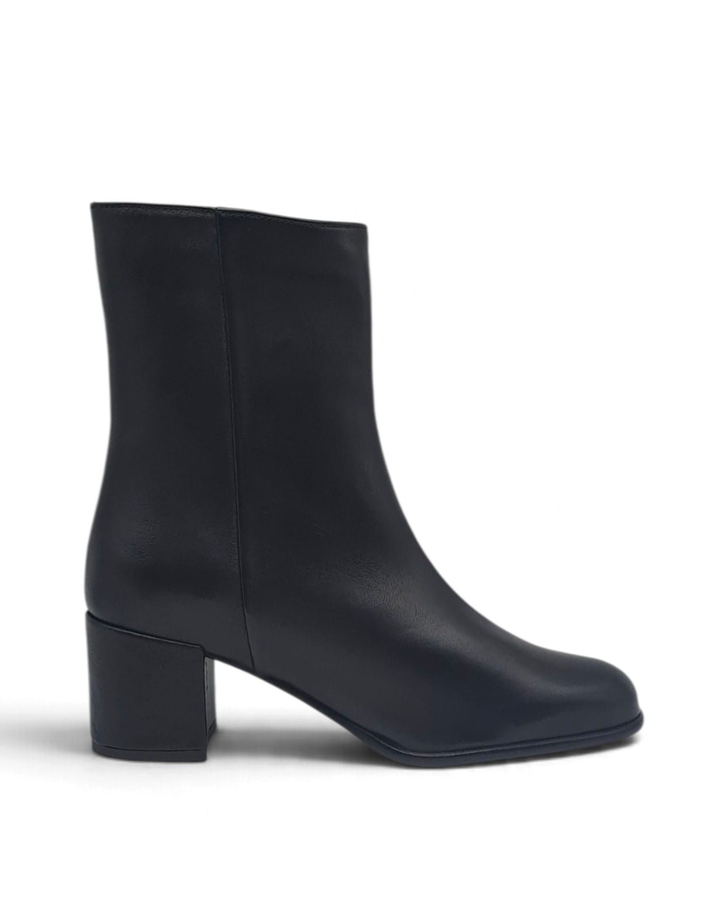 Chiara Nappa Black Ankle Boot