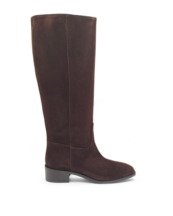 Stivali Chloe Camoscio Testa Di Moro