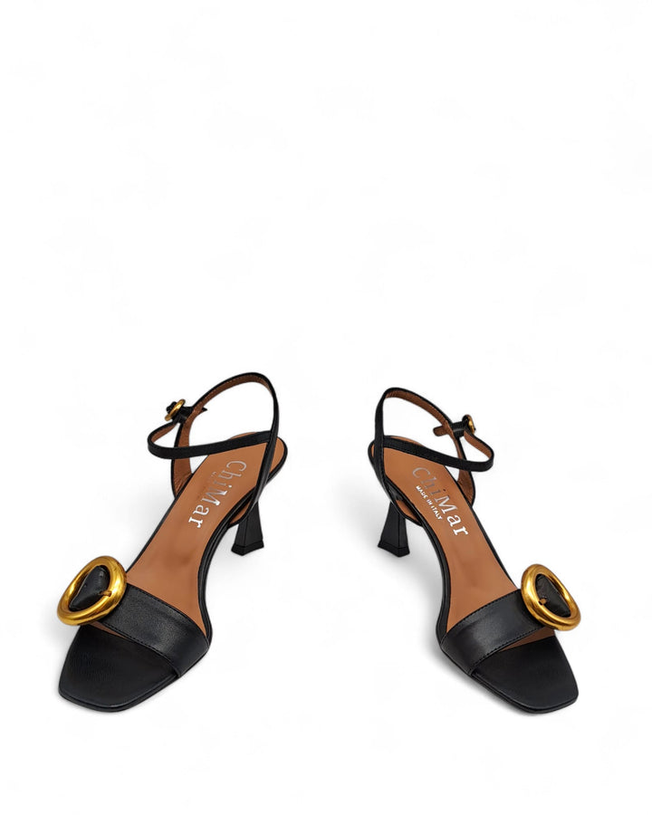 Sandalo Vanessa  Pelle Nero