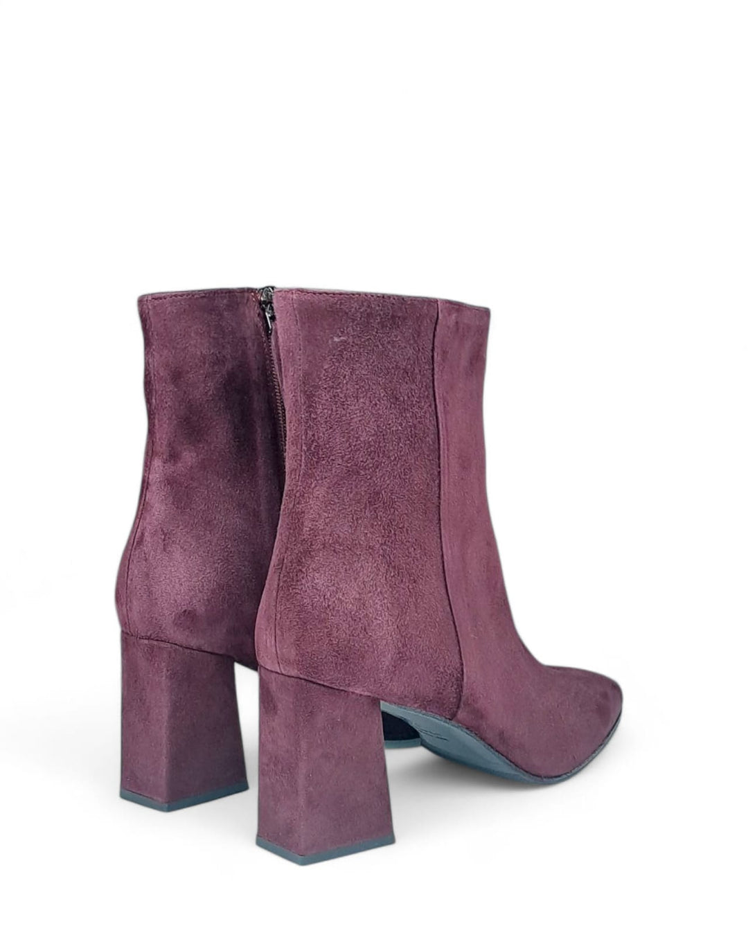 Tronchetto Chiara Camoscio Vino