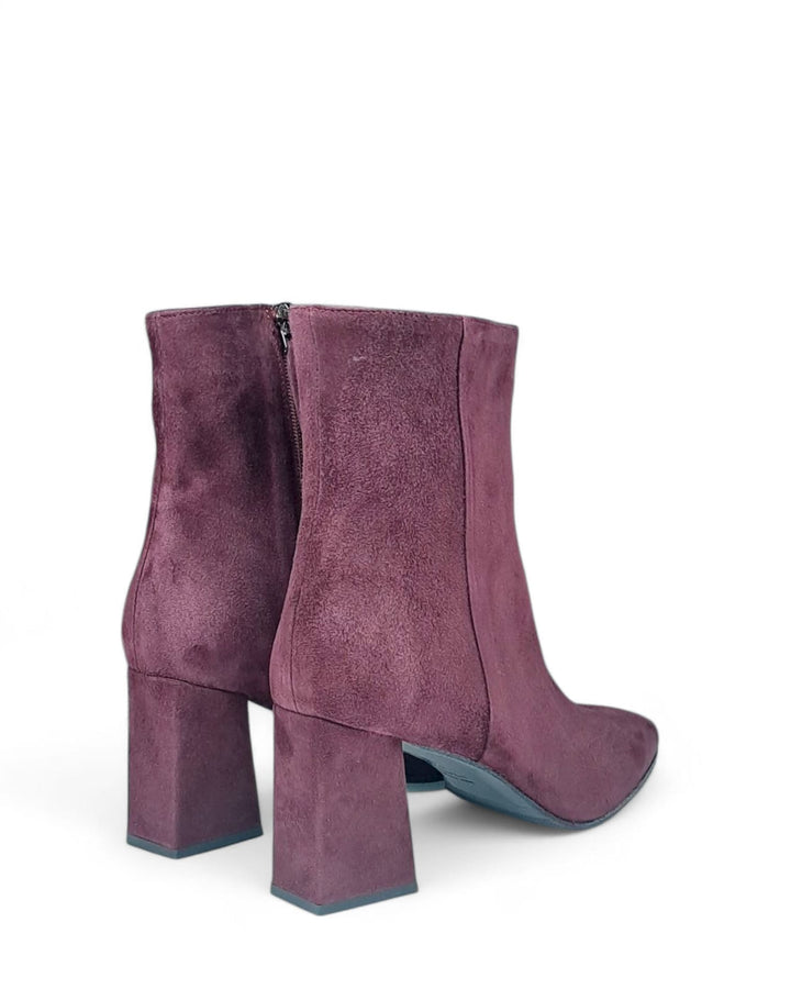 Tronchetto Chiara Camoscio Vino