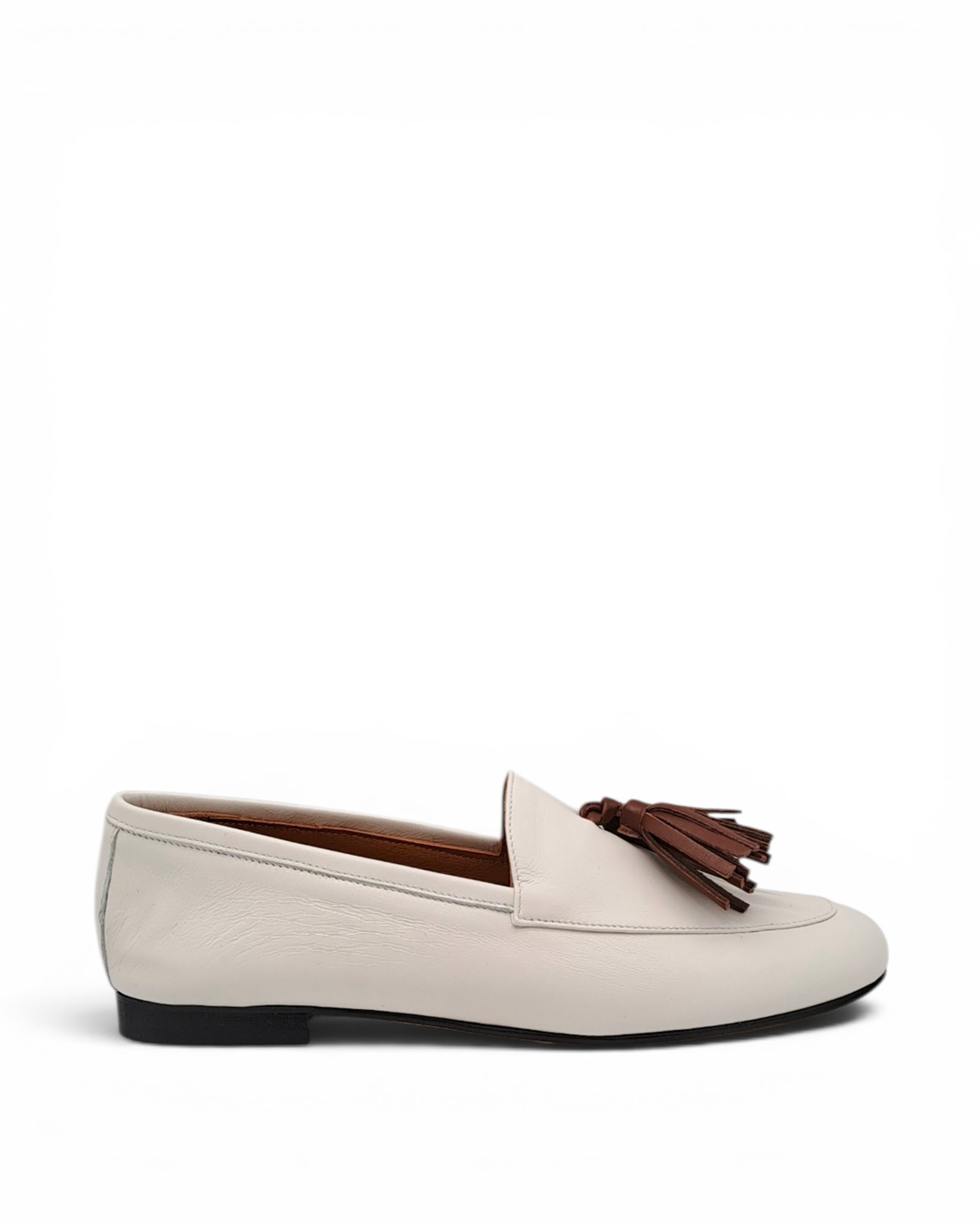 Milk Nappa Moccasin / Leather