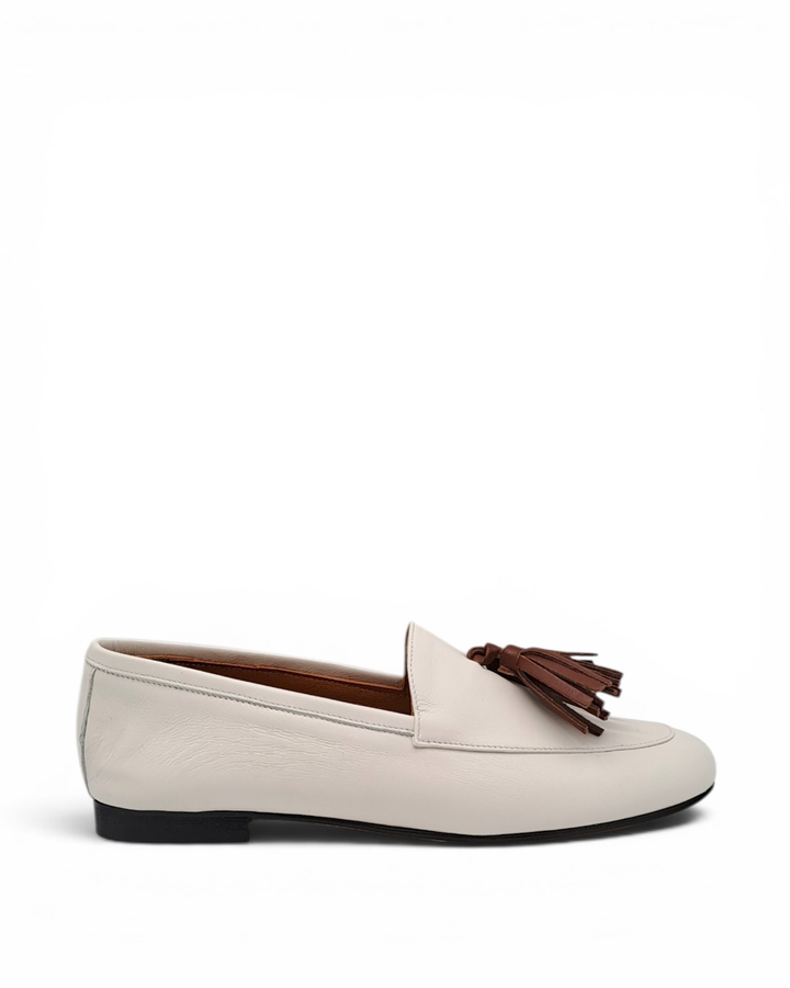 Milk Nappa Moccasin / Leather