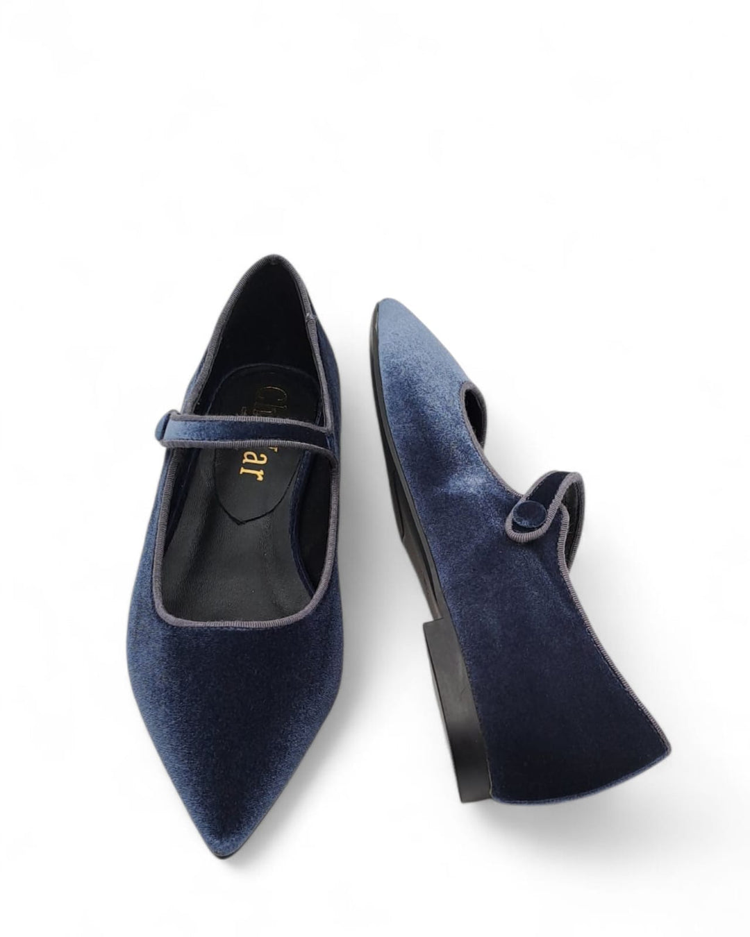 Mary Jane Madrid Velluto Indaco