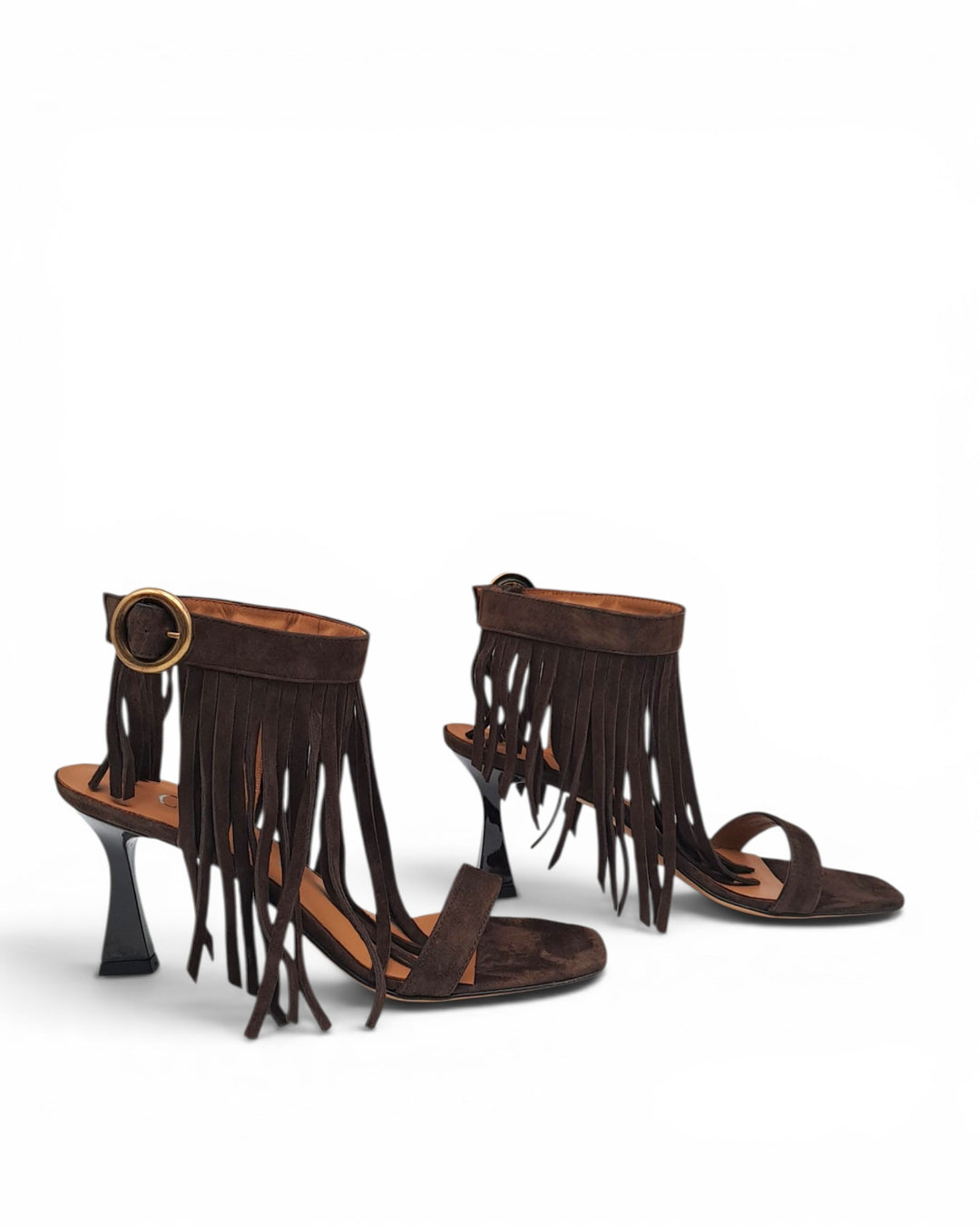 Sandalo Frange Camoscio Testa di Moro