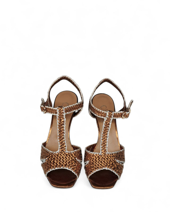 Gold Braided Sandal
