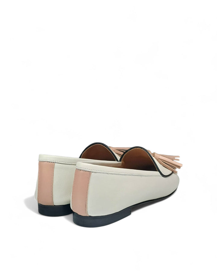 Pink/Bluette Nappa Moccasin