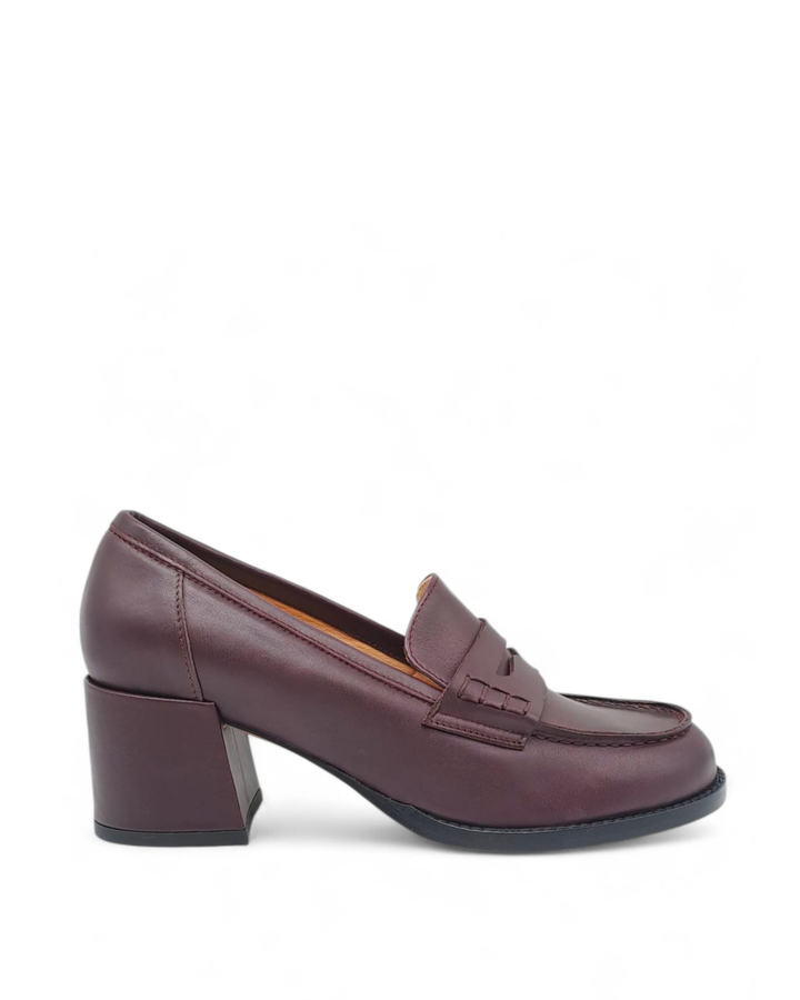 Mocassino Sacchetto Flora Nappa  Vino