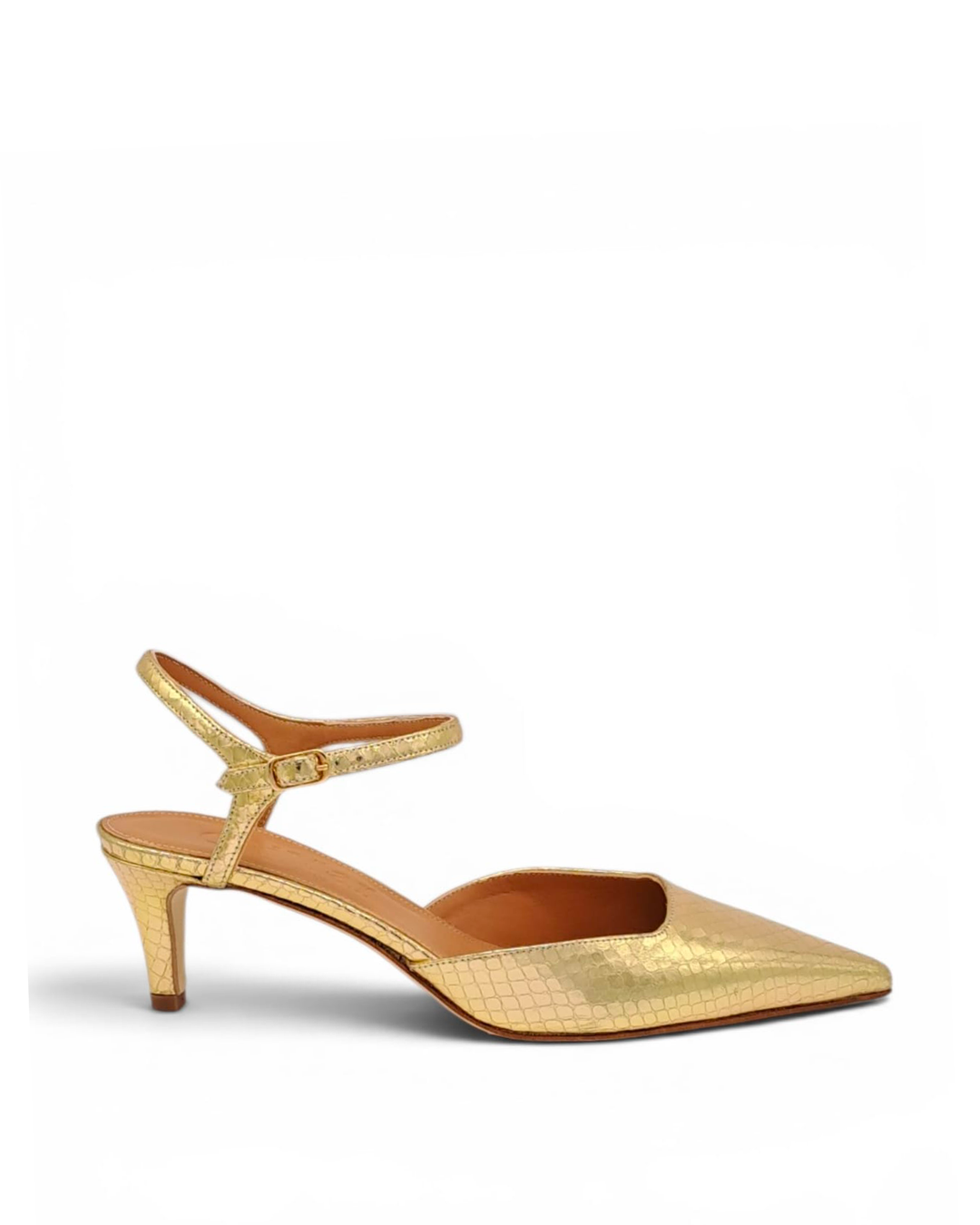 Slingback Milano Pitone Oro