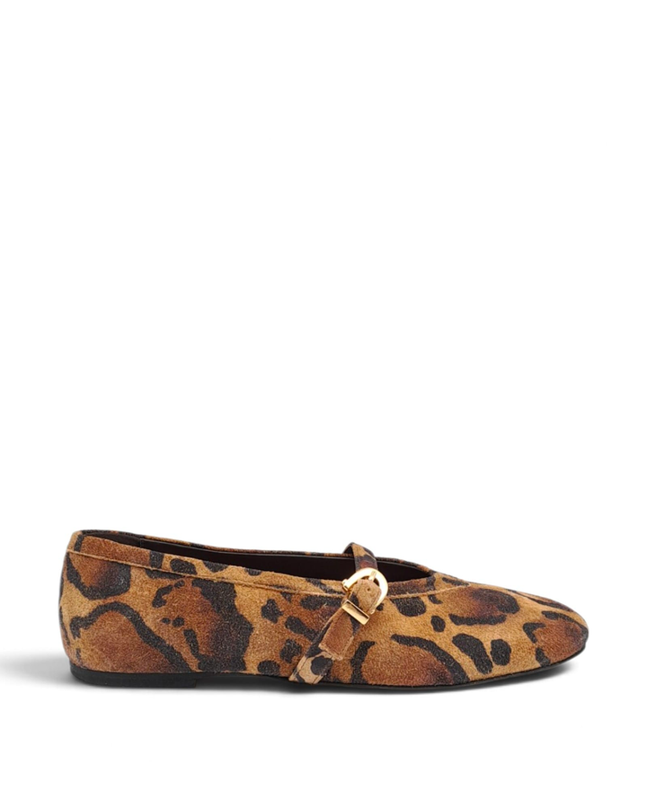 Mary Jane  Love   Camoscio Leopard Chiaro