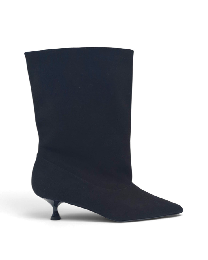 Tronchetto Capri Camoscio  Nero