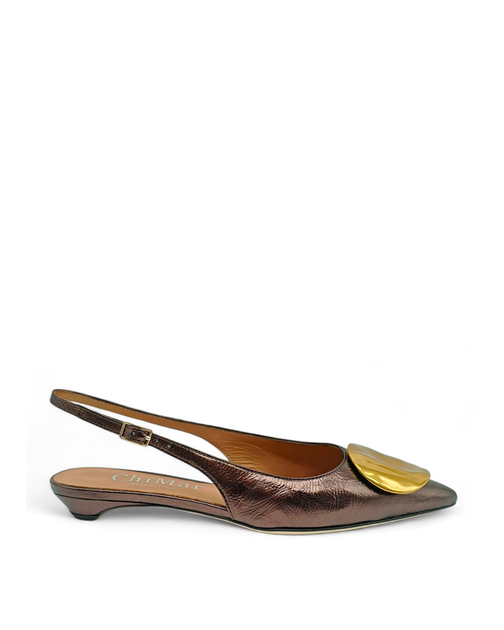 Slingback Elena Laminato  Boemia Testa di Moro