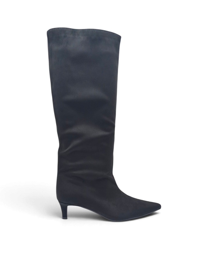 Ilenia Black Suede Ankle Boot