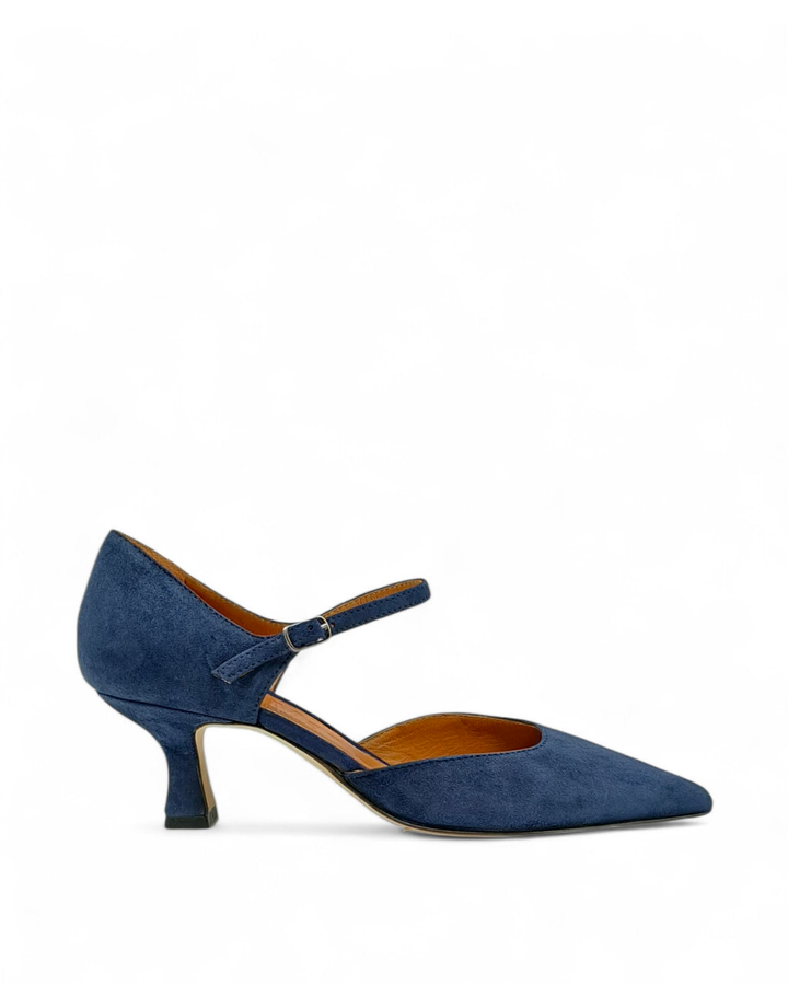 Décolleté Milano Camoscio Blu