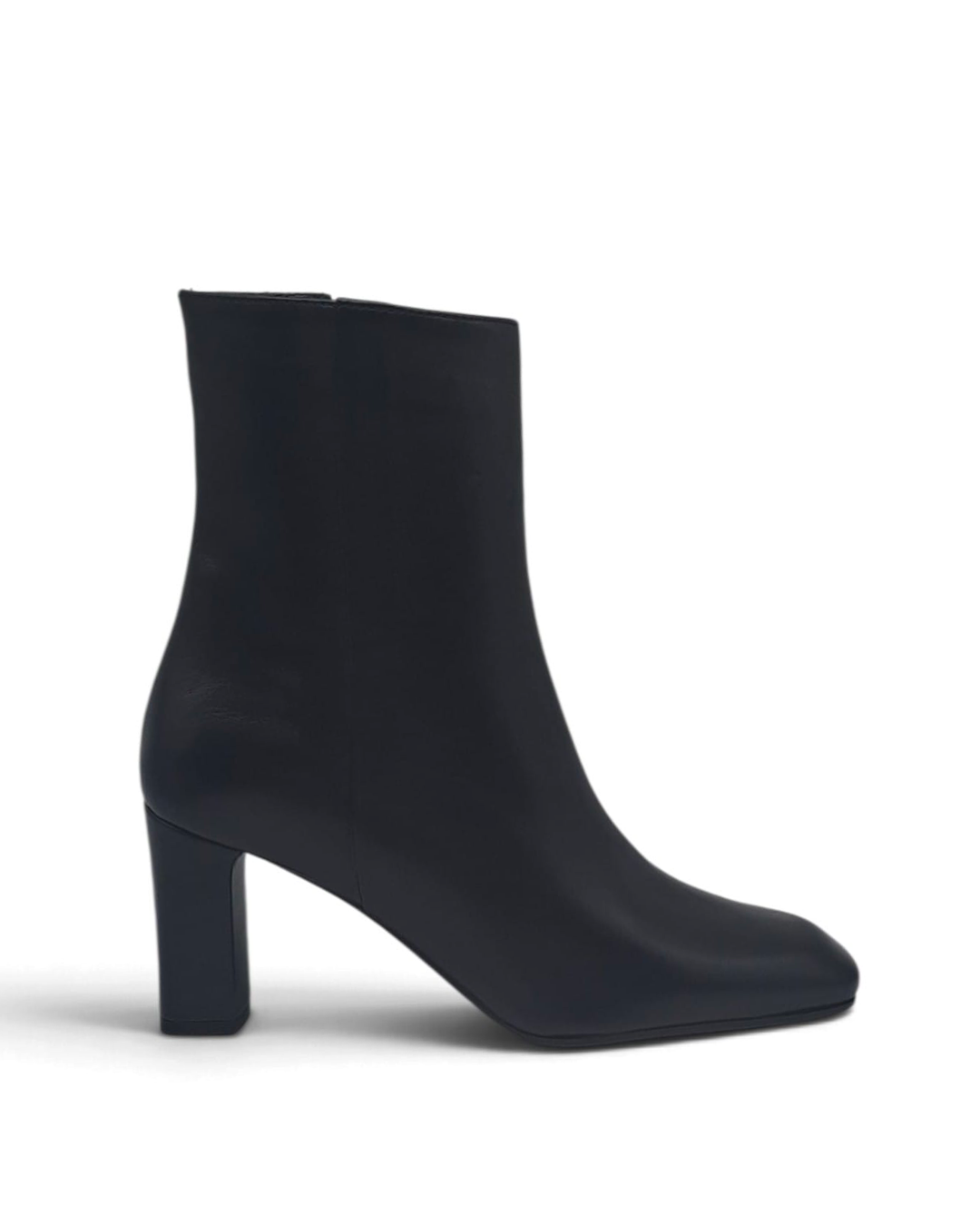 Chiara Nappa Black Ankle Boot