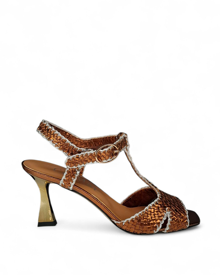 Gold Braided Sandal