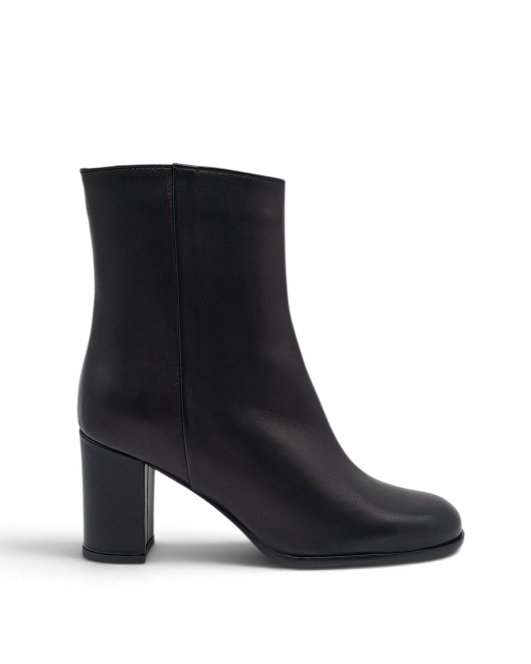 Chiara Nappa Black Ankle Boot