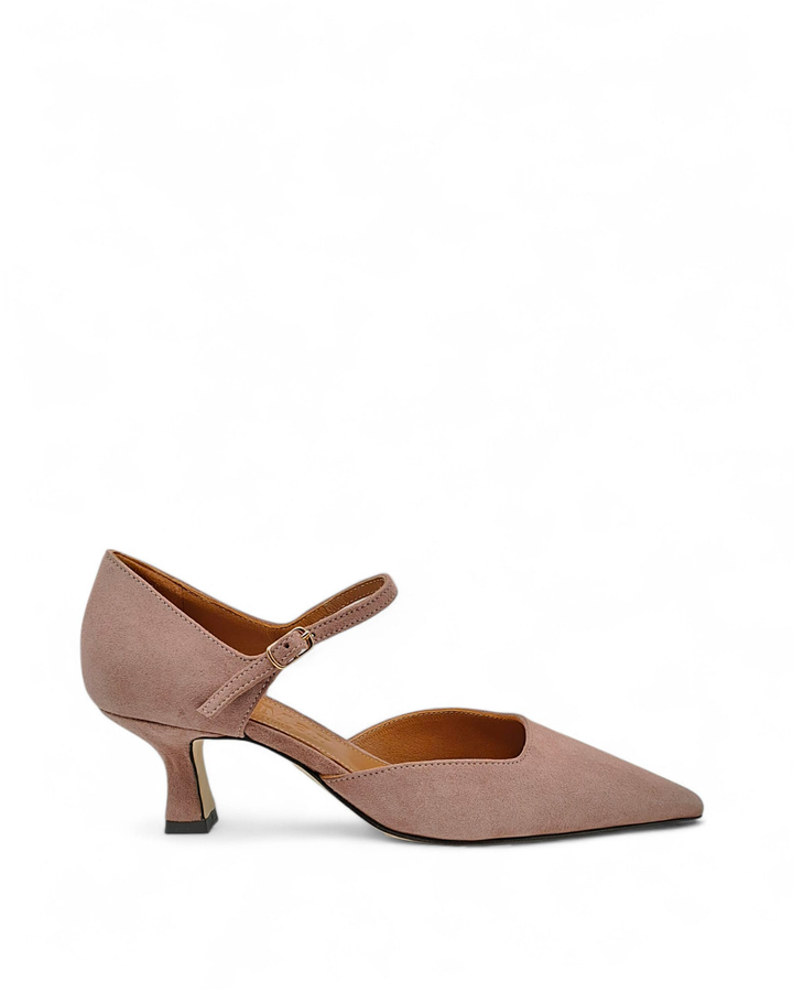 Décolleté Milano Camoscio Malva