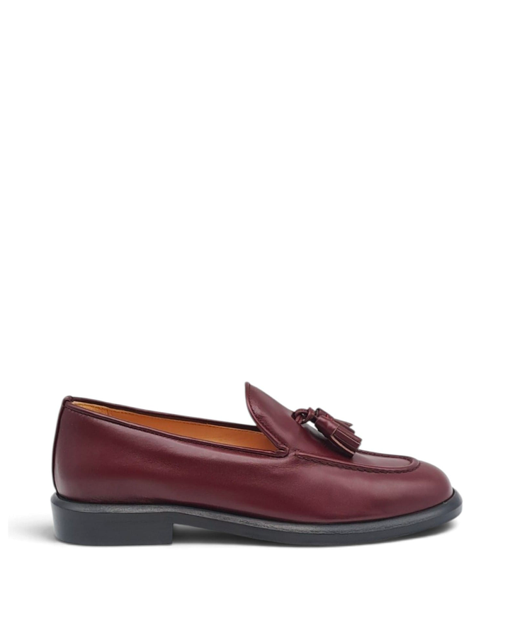Paris Tassel Moccasin Aegean Wine