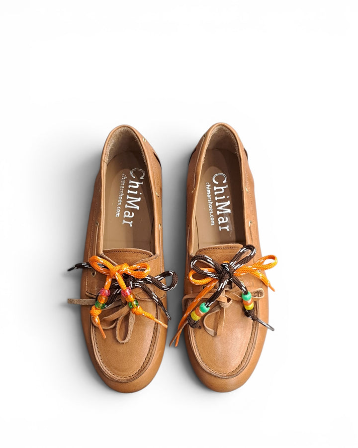 Mocassino Iris Pelle Rock Cuoio