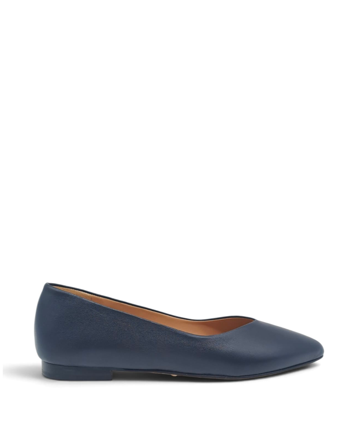 Ballerina V Nappa Blu