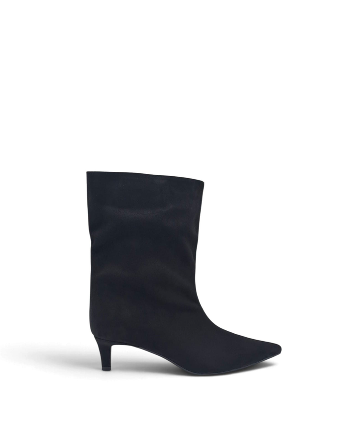 Ilenia Black Suede Ankle Boot