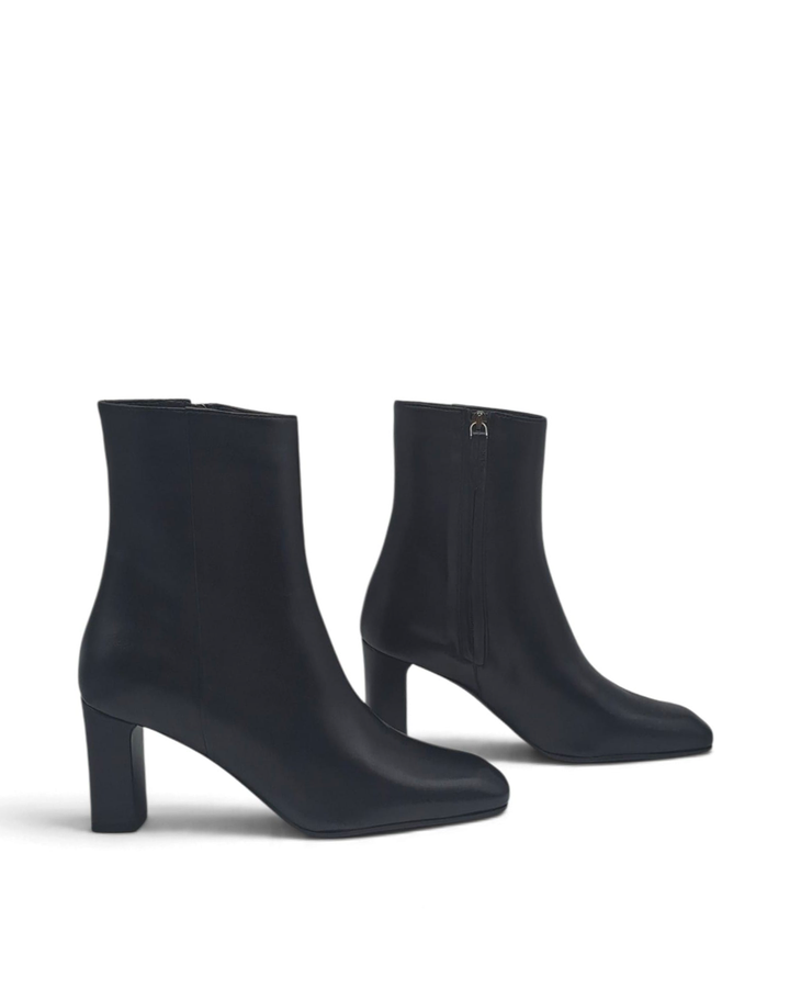 Chiara Nappa Black Ankle Boot
